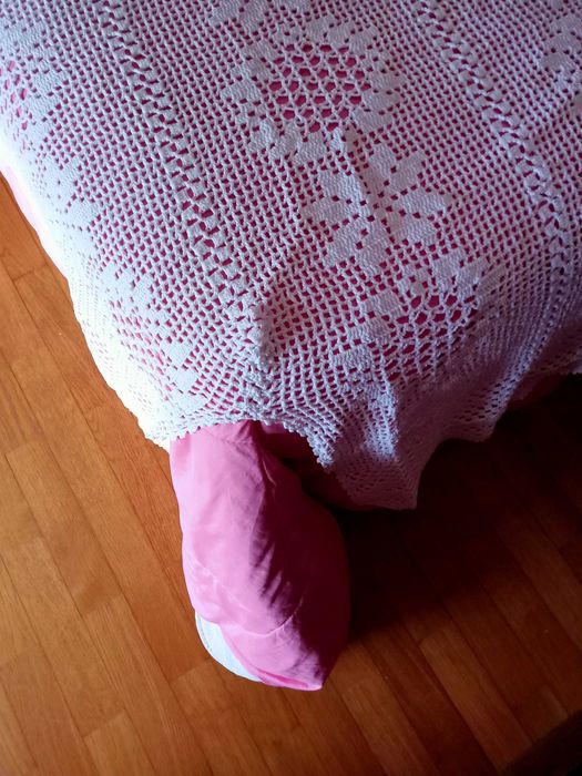 Colcha de renda tricotada á mão nova