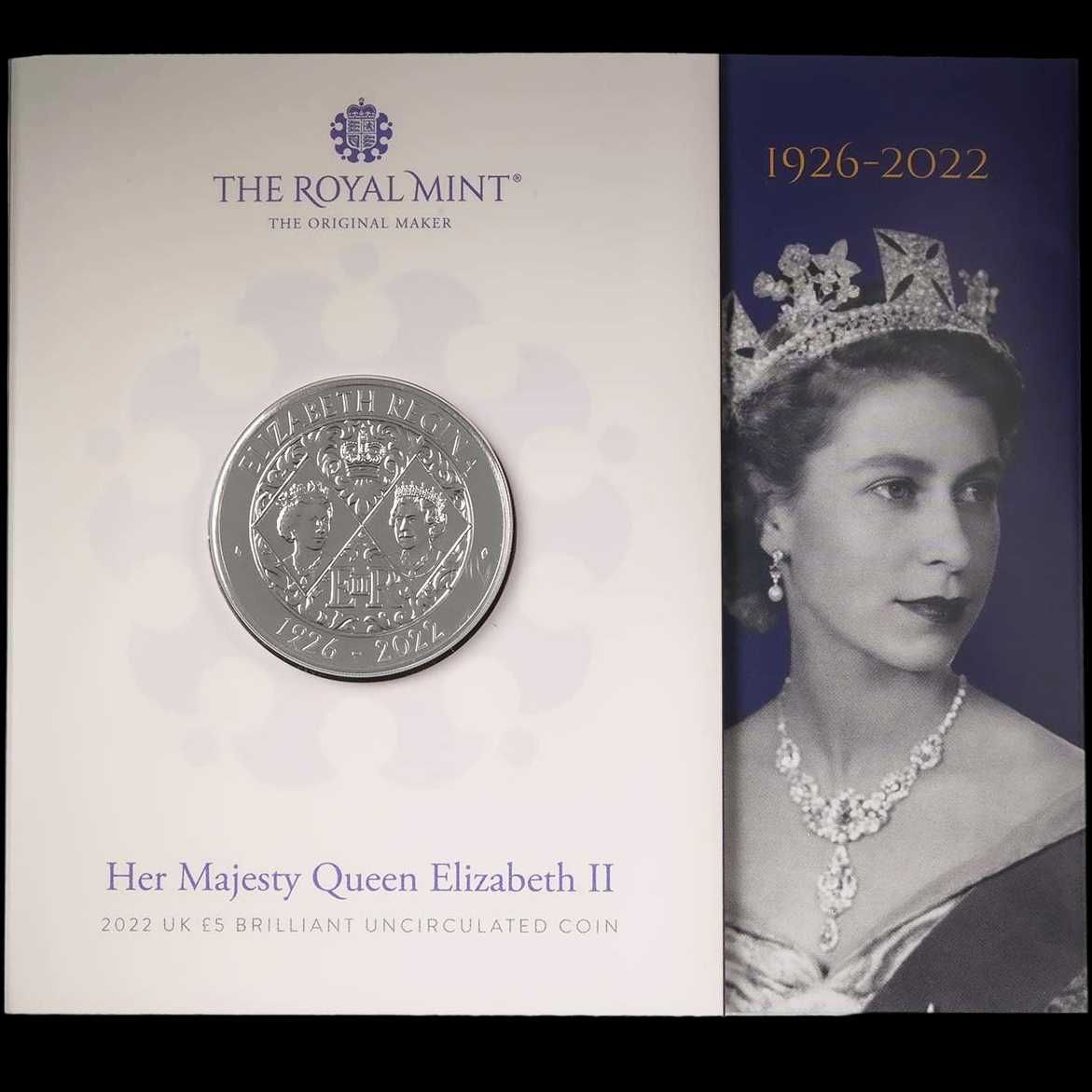 5£ Rainha Isabel II Memorial