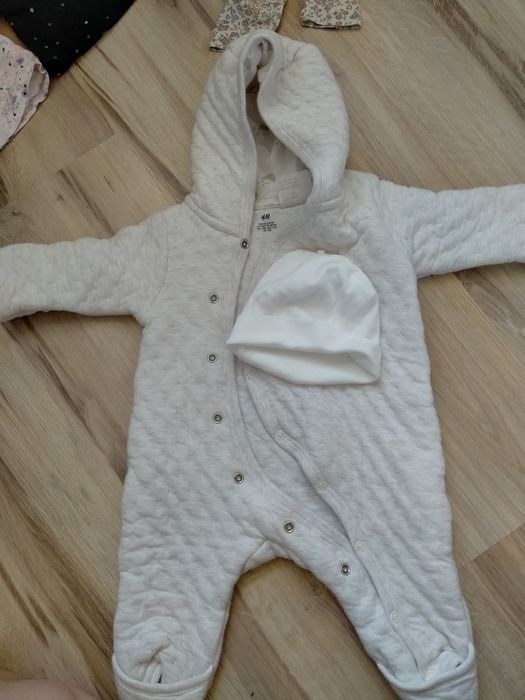 TYLKO H&M, Zestaw 56/62, JESIEŃ, ZIMA, body prążek, kurtka, WYPR