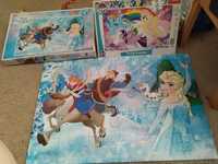 Puzzle Elsa i Kucyki Pony