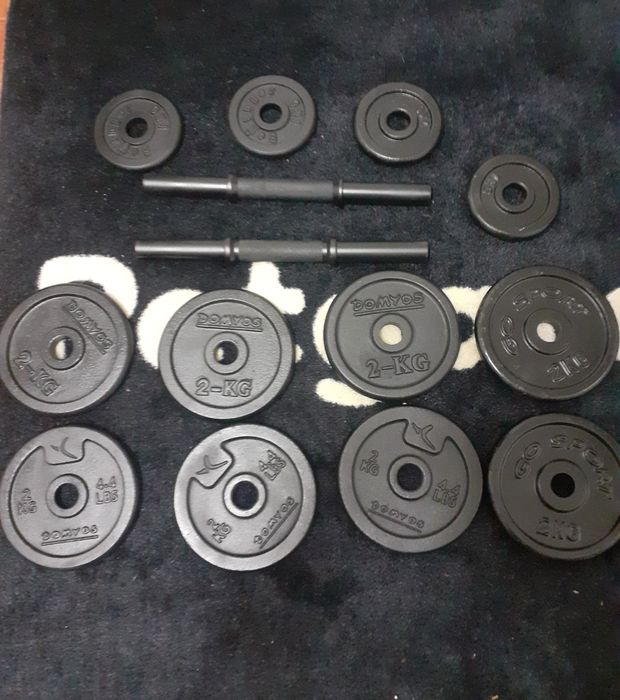 Kit de halteres musculação 24 kgs