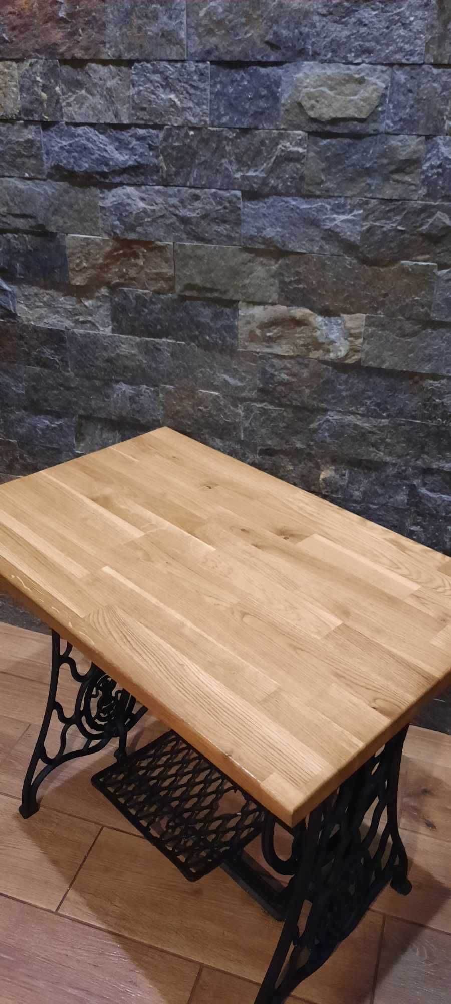 stolik  biurko dąb drewno SINGER loft