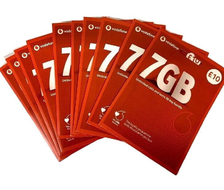 30x Starter Three UK Karta SIM Prepaid SMS OTP Code