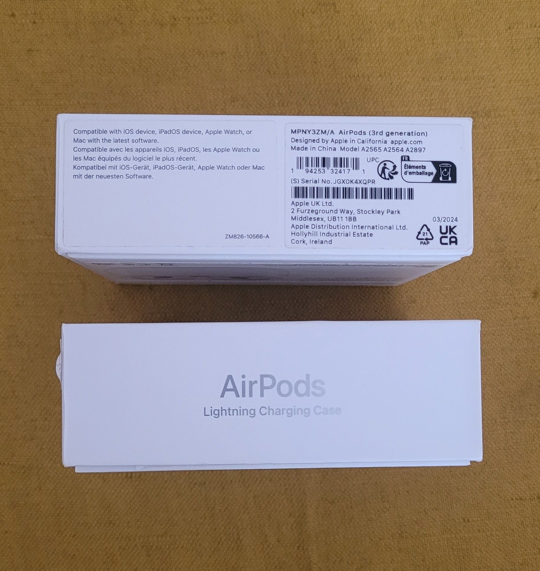 2x pudełko Apple AirPods