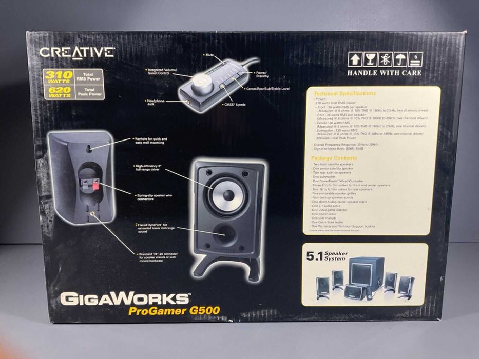 Creative Gigaworks ProGamer G500 5.1 Speaker System 310 Watts   НОВЫЙ