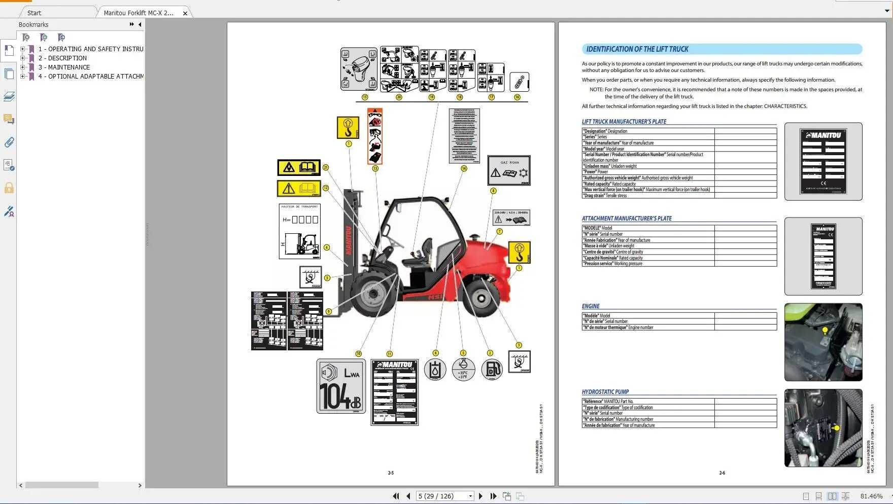 MANITOU Ładowarki Wózki Instrukcje Napraw PDF Paczka 40GB Service Manu