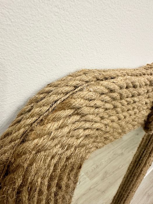 Espelho de Corpo Inteiro com Moldura de Corda