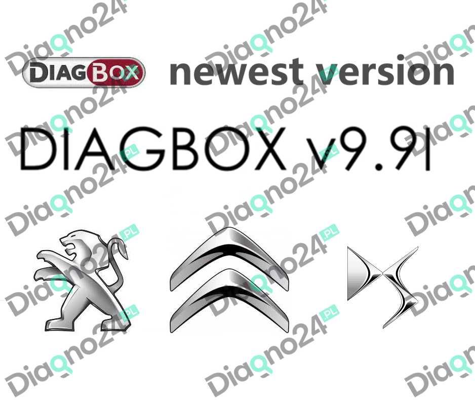 OKAZJA! NOWY Polski PROGRAM DIAGBOX V.9.91 Peugeot Citroen VM