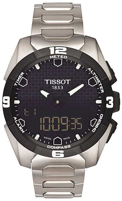 ТИТАНОВЫЙ браслет часы Tissot Expert T-Touch T013420, T091420 SOLAR