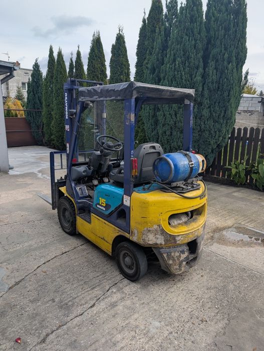 Wózek widłowy Komatsu 1,5t. 2004r gaz cenna brutto
