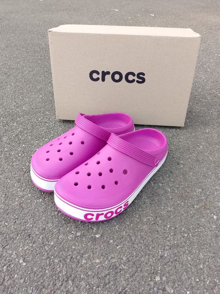 Сабо Crocs женские Пляжные фиолетовые кроксы Новая Коллекция!