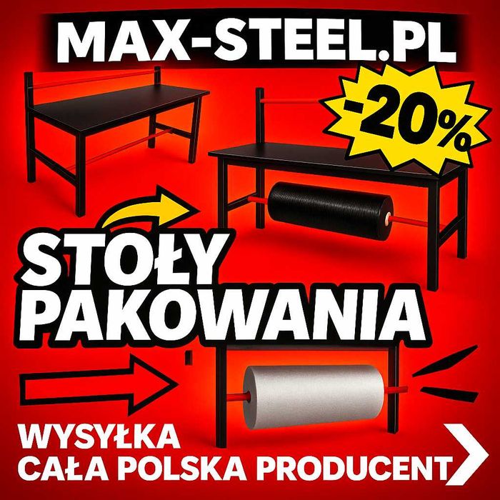 Stół do pakowania paczek | Magazyn | E-commerce | Solidna konstrukcja