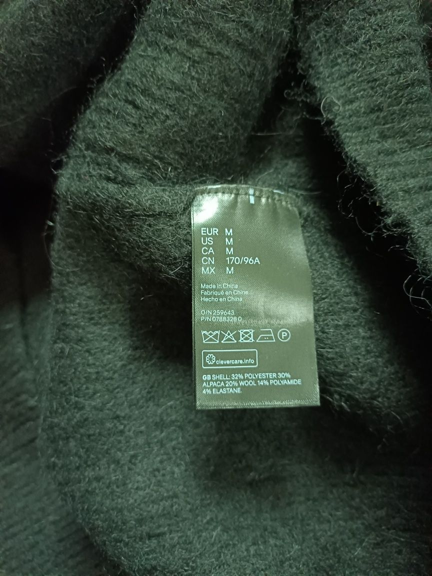 Sweter alpaka, wełna H&M/Roz M/L