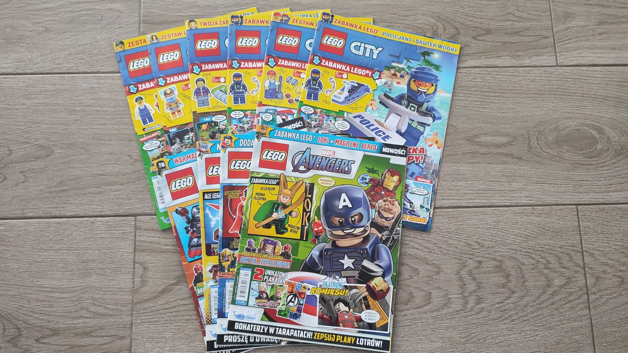10x Gazetki LEGO City i LEGO Avengers
