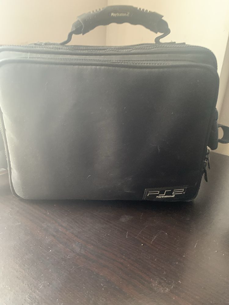 PS2 FAT Original com mala da playstation com comandos originais