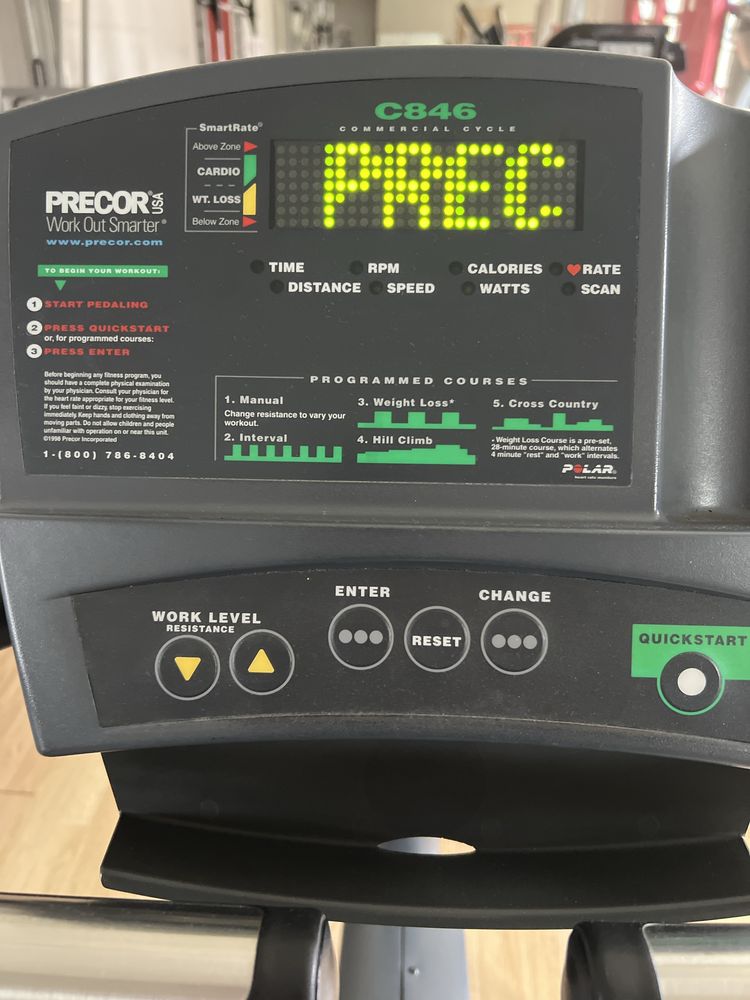 Profesionalny Rower firmy Precor C846
