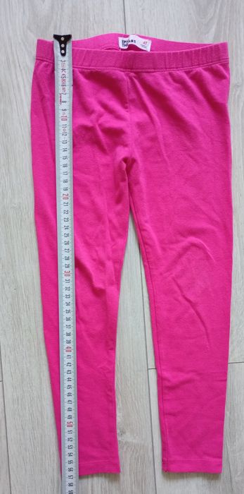 Różowe, długie legginsy 104/110 cm