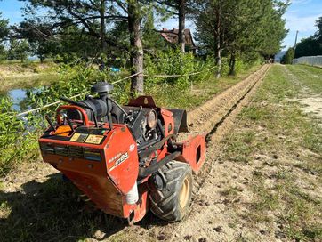 Koparka łańcuchowa, minikoparka 3 tony, przewierty, przeciski kretem