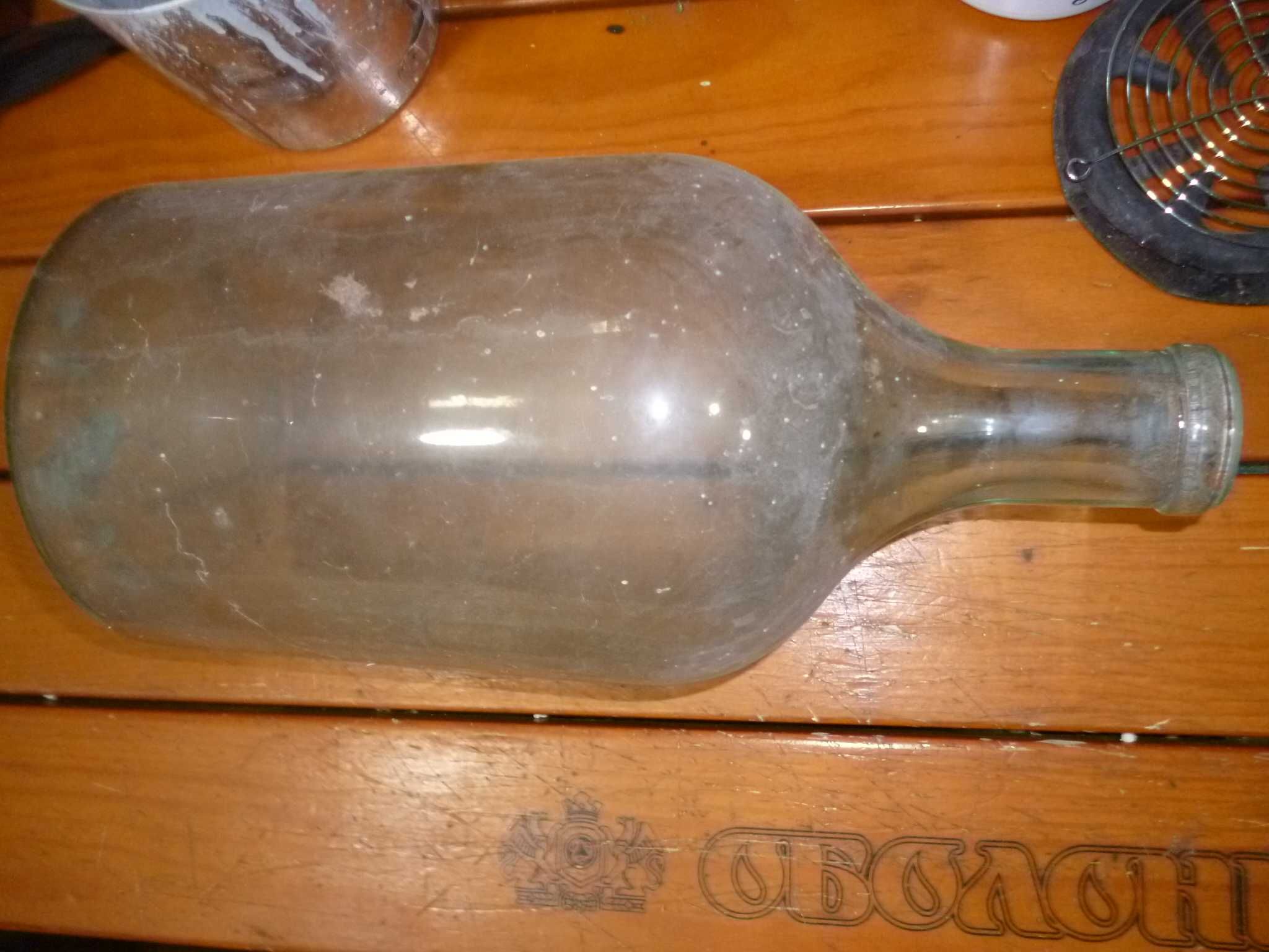 бутылка старая без клейма около 3л классика для водка сивуха винтаж