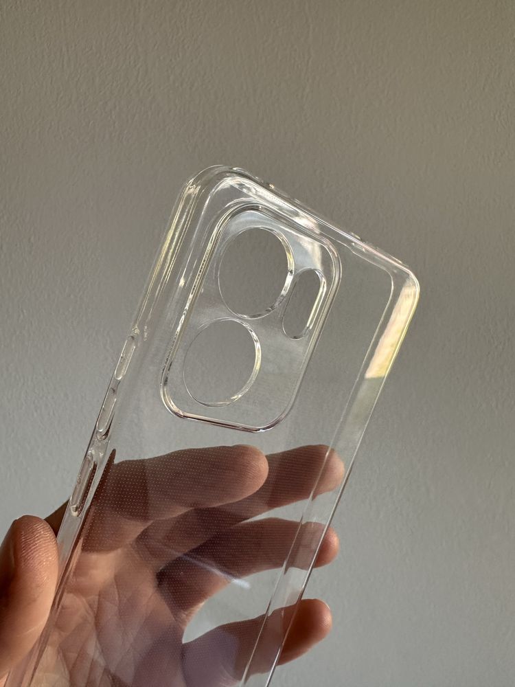 Etui przeźroczyste 2mm + SZKŁO cały ekran 9D do OPPO RENO 13F 5G