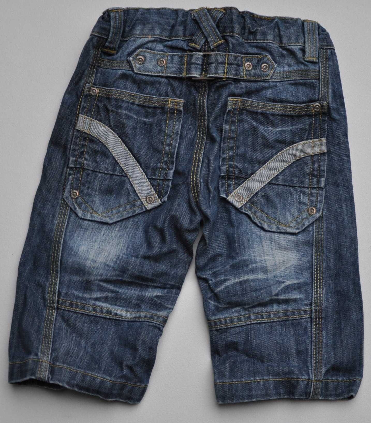 140 KAPPAHL Krótkie spodenki bojówki jeans r 104 cm