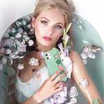 Kingxbar Sweet Series żelowe etui ozdobione oryginalnymi Kryształami S