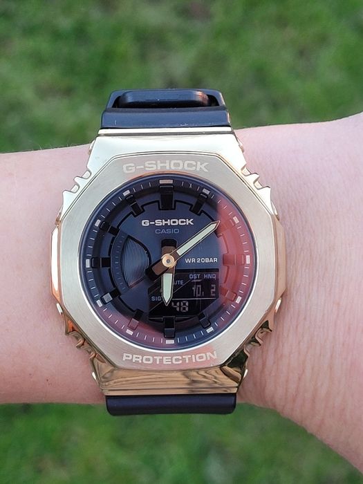 Zegarek unisex damski męski casio g shock GM-S2100GB-1AER gshock babyg