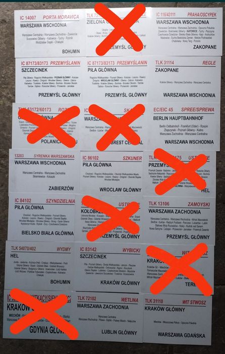 Stare tablice kierunkowe