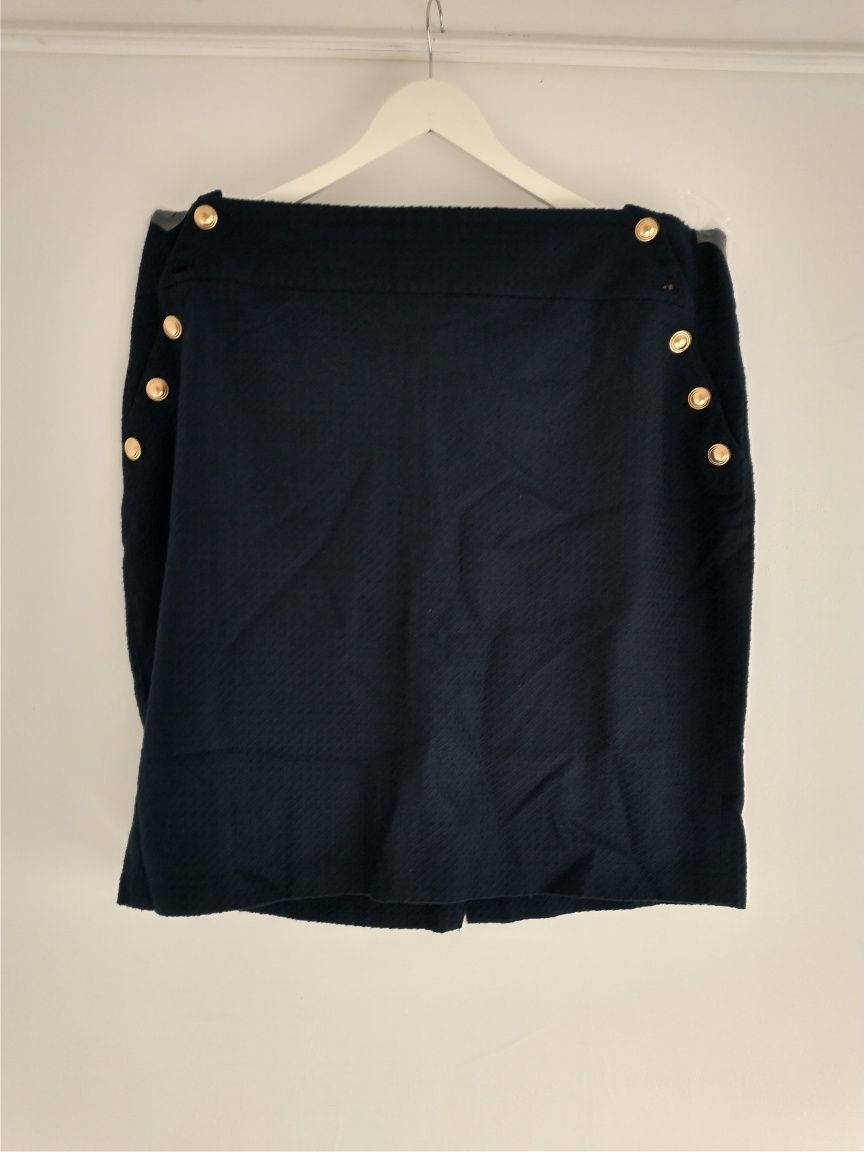 Spódnica granatowa boucle. Rozmiar XXL. Pas 116 cm.