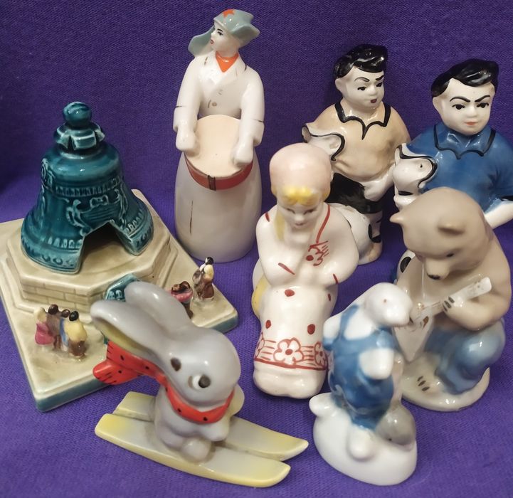 фарфоровые статуэтки, миниатюры, ссср