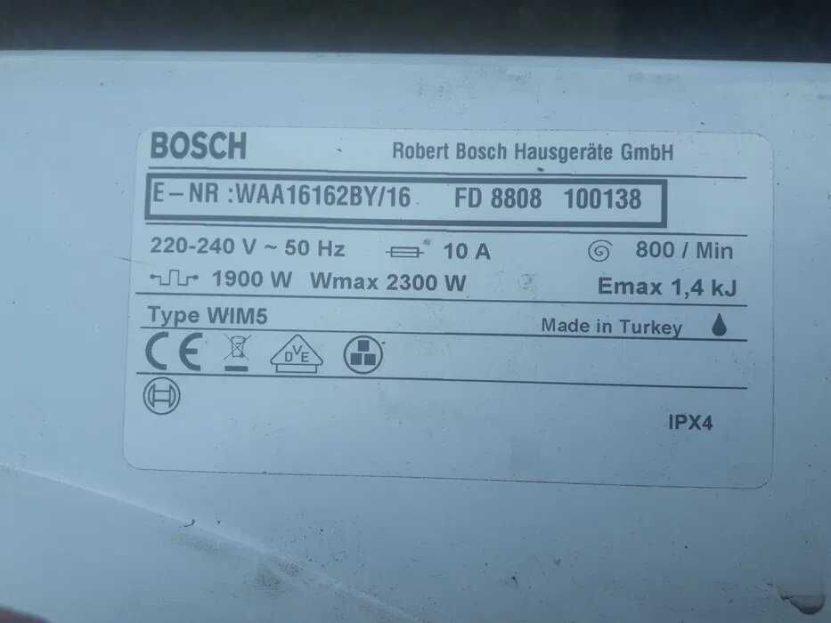Запчасти к стиральной машине Bosch WAA 16162BY/16.