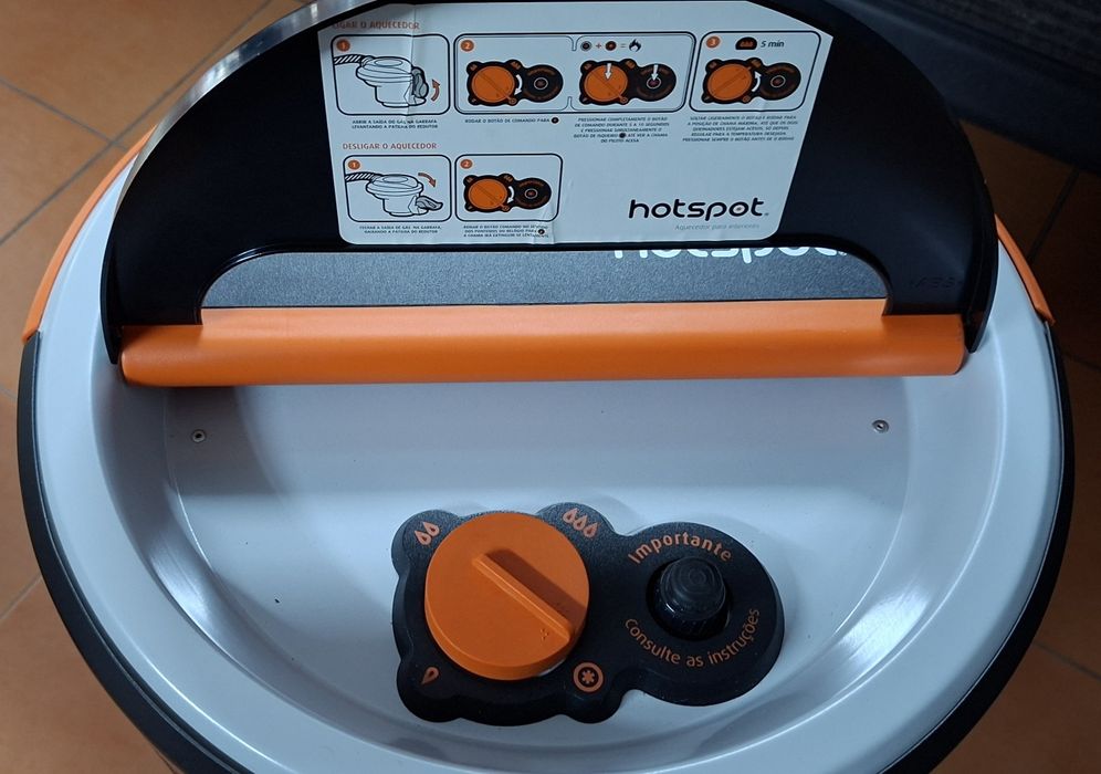 Aquecedor a gás da galp com bilha