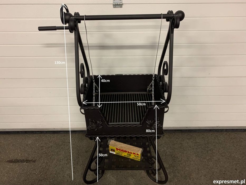 Nowy Grill ogrodowy KUTY solidny PIĘKNY GRIL OGRODOWY Palenisko wędzar