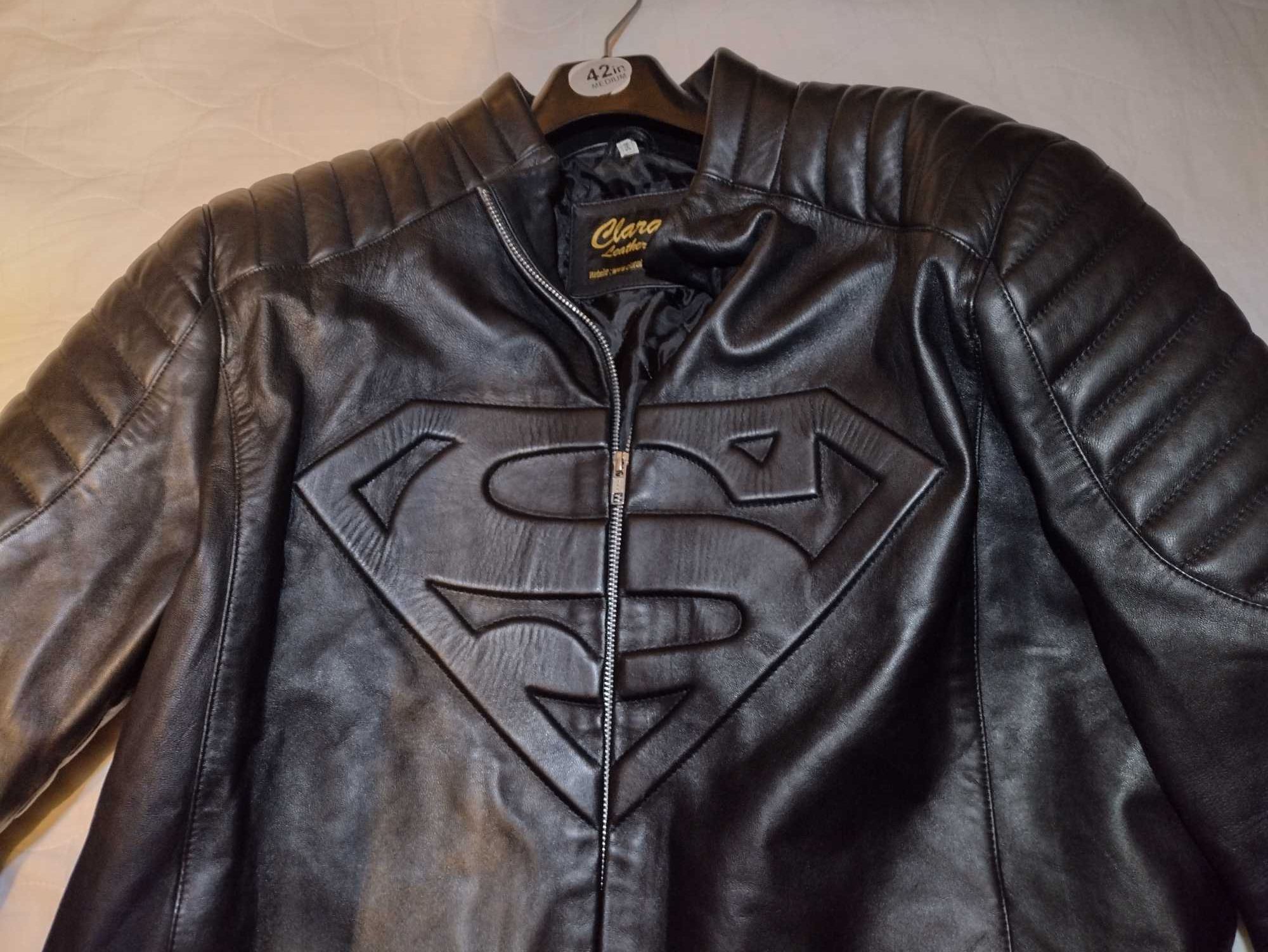 Skórzana kurtka superman 2xl