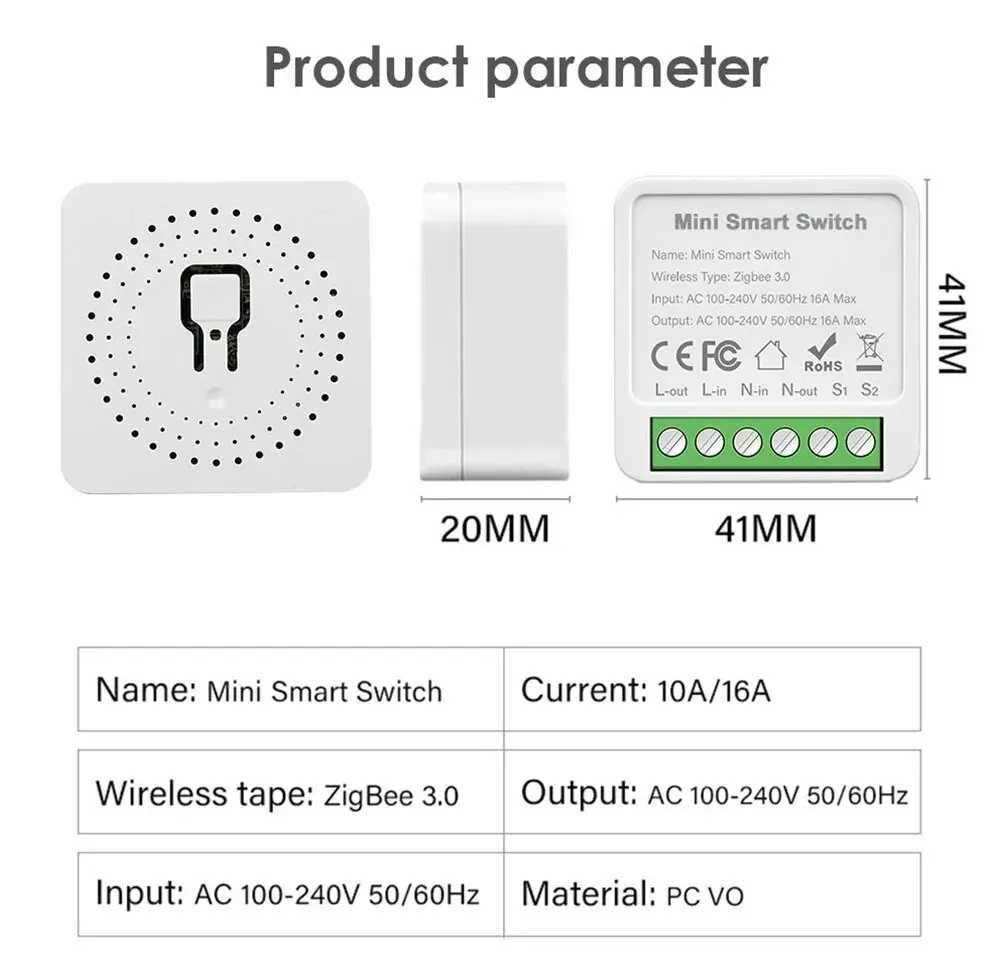 Przekaźnik / ZigBee / 230V / gniazdko / Tuya / włącznik