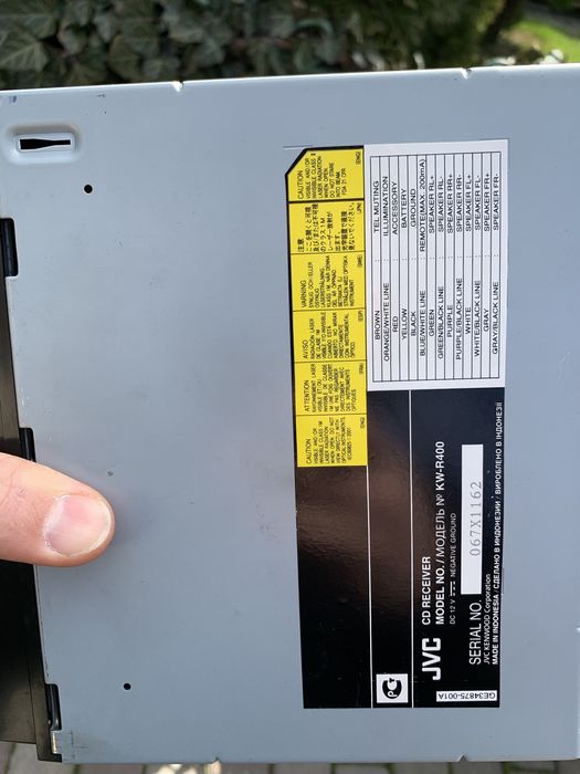 Автомагнітола JVC KW-R400