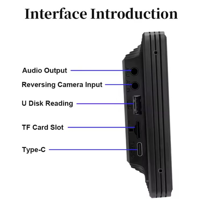 10.26 Carplay universal com bluetooth & Aux & Usb
