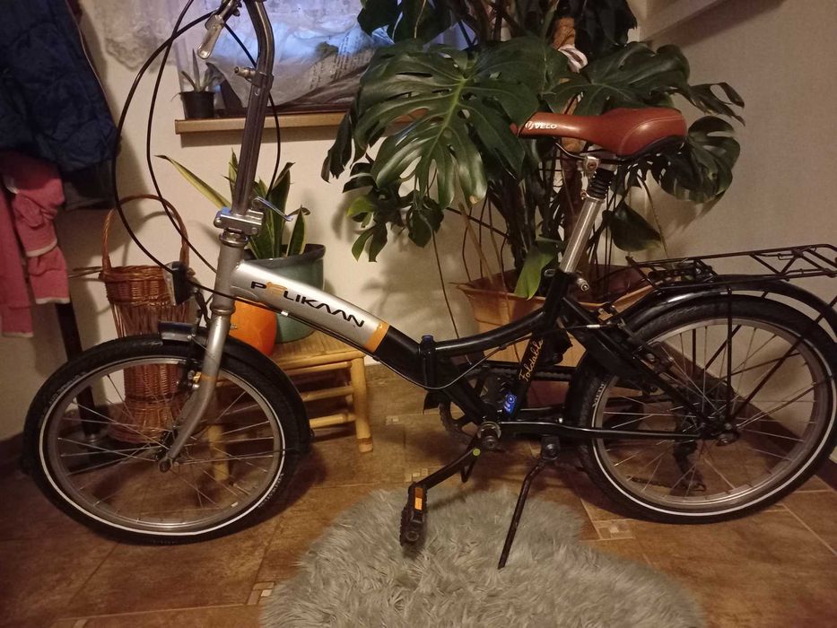 rower składany składak PELIKAN 6 przerzutek plus blokada koła 20 cali