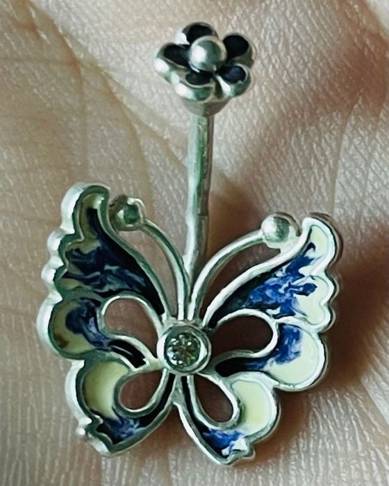 Серебро 925 * Серебряный пирсинг в пупок