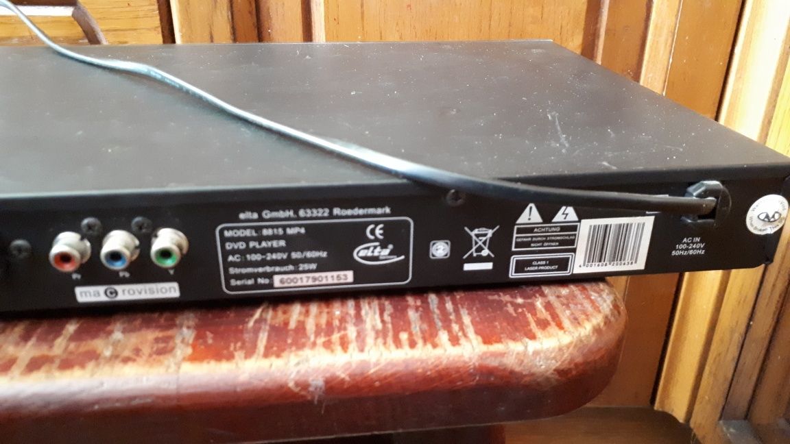 Дивиди плеер ,DVD player Elta ,Germany,  модель 8815 мр4