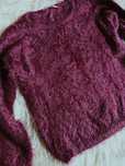Sweterek w kolorze wina r. 146