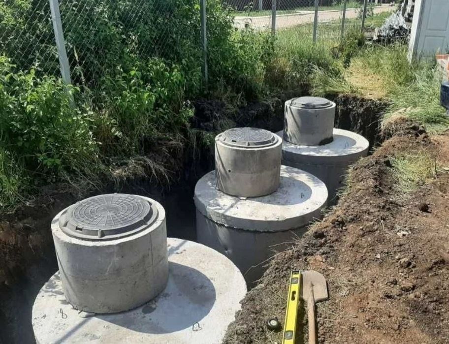 Вигрібна яма, септик, каналізація с бетонних кілець. ТГУ215