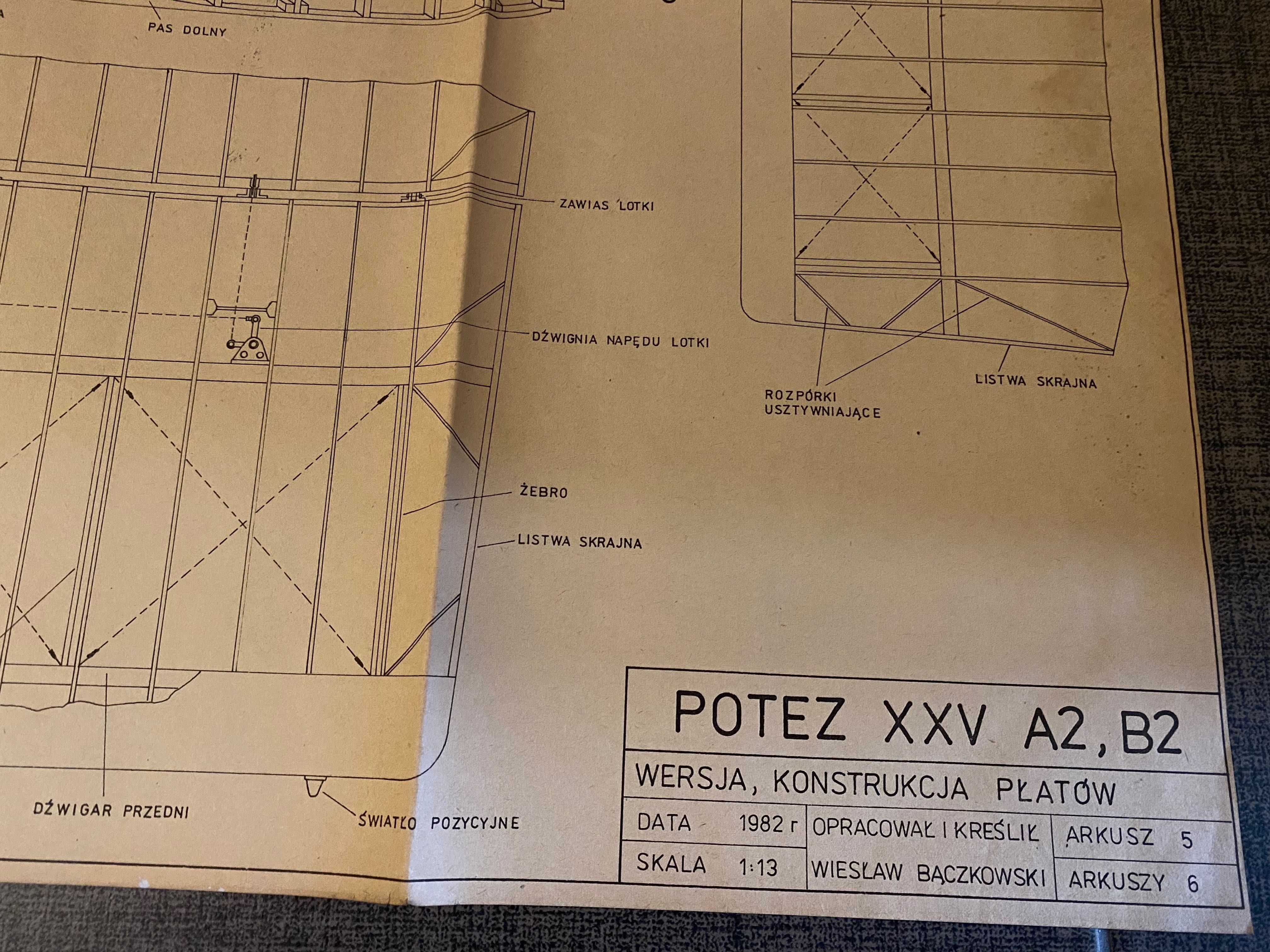 Plan modelarski samolotu