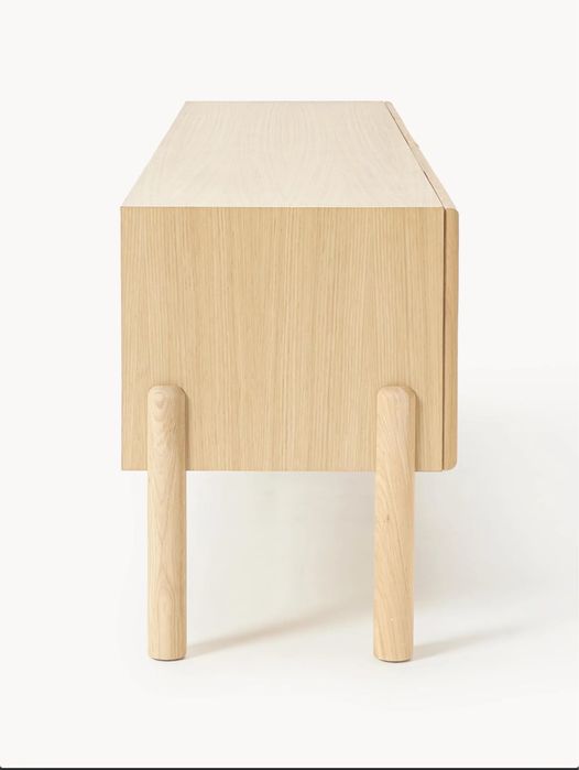 Szafka RTV z drewna dębowego Jolie, Westwing