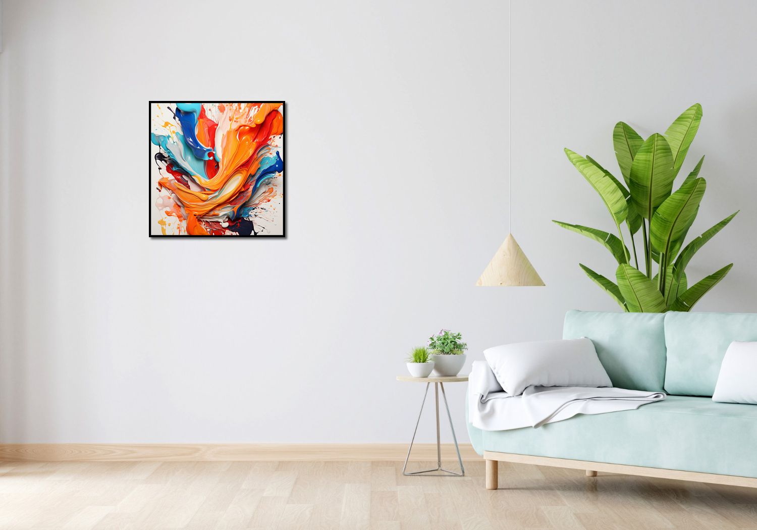 Plakat 60x60cm Taneczne Fale