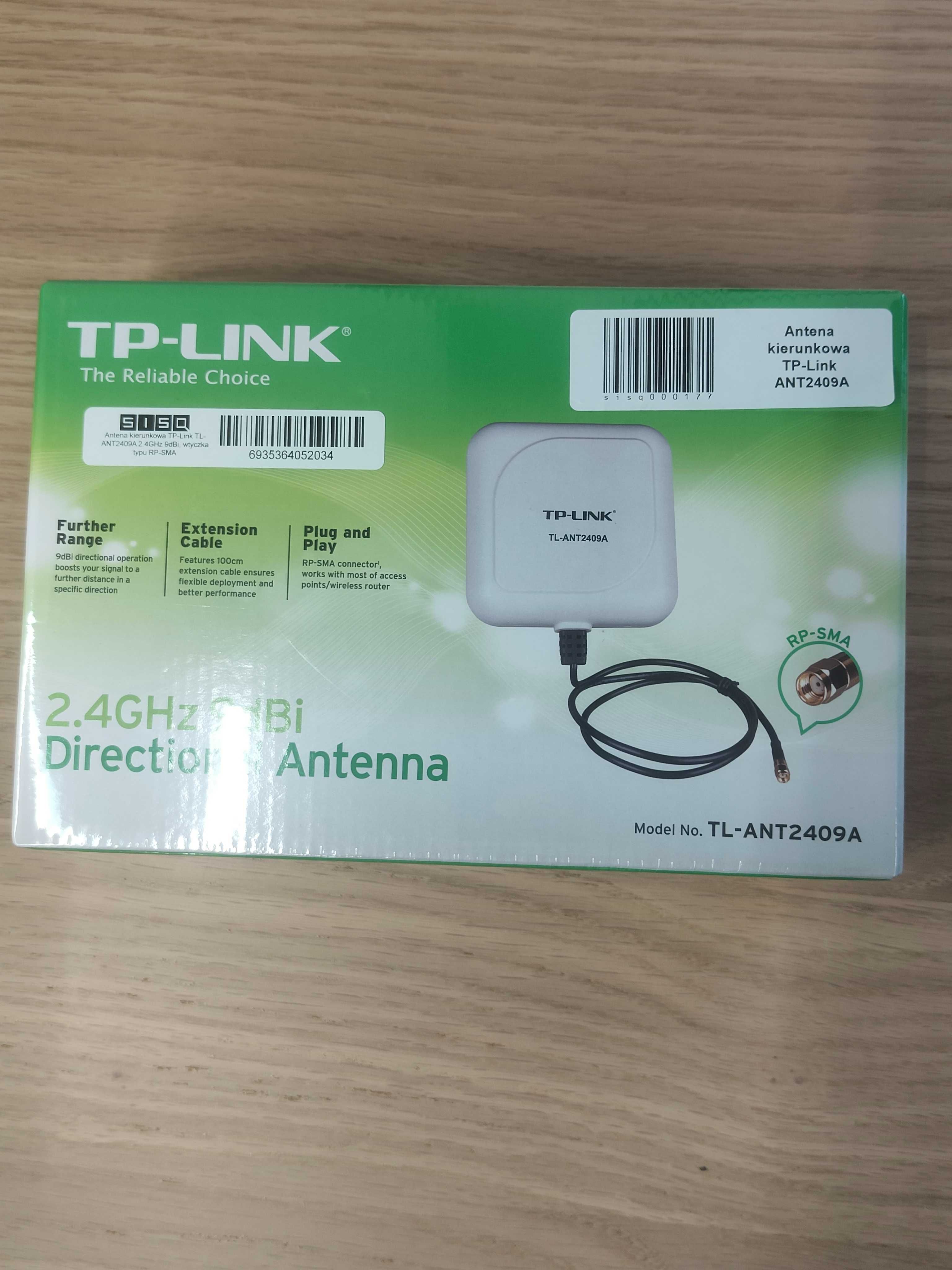 Antena kierunkowa TP-Link TL-ANT2409A 2.4GHz 9dBi, RP-SMA