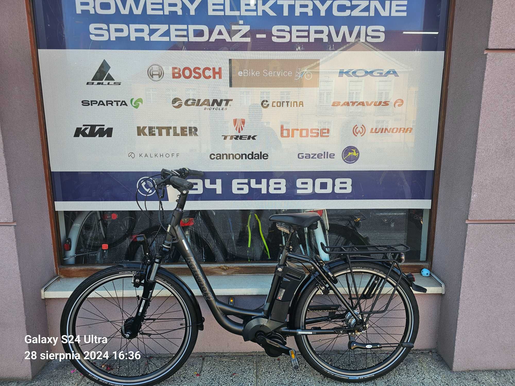 Kalkhoff Rama alu. 45cm, napęd centralny,Koła 26,-GWARANCJA-
