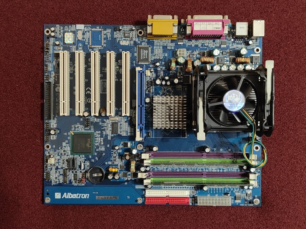 Материнская плата albatros px865pe;+ intel pentium 4;+ ×2 ddr 400