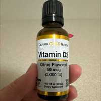 , Witamina D3 cytryna 2000 j.m., 30 ml x 4 California Gold Nutrition