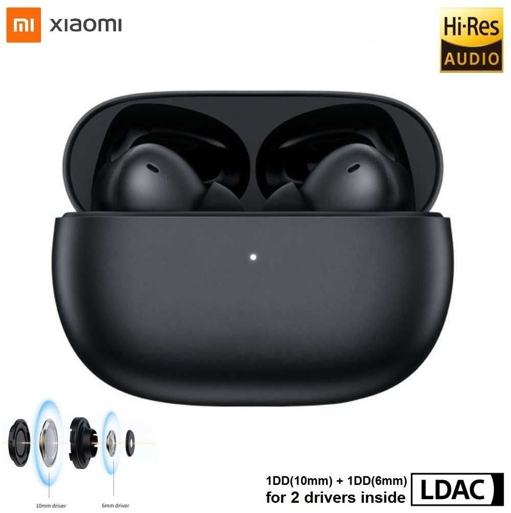 ⇒ Xiaomi Redmi Buds 4 Pro - наушники с ANC 43dB, 9/36ч 3mic, 59ms